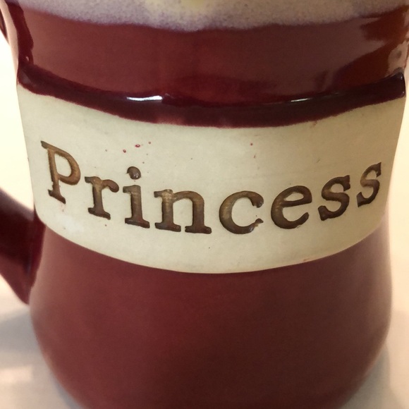 Tumbleweed Pottery Princess Burgundy Hand Made Glazed Ceramic Mug - Picture 6 of 7
